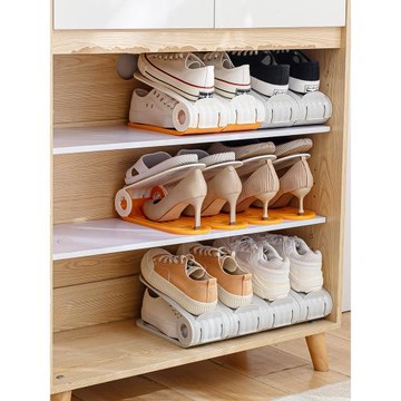 鞋架收納神器省空間雙層可調節鞋托鞋柜分層隔板整理放鞋子置物架