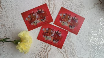 3 件套 - 獨特的作者小日曆，附有藝術家的願望 - 特別禮物