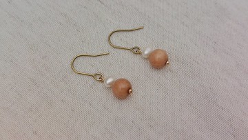 地仙 L'IMMORTEL 朝你狂奔 珍珠天然石  耳環