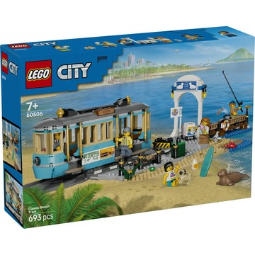 LEGO 城市系列 60506 經典海灘路面電車(玩具電車 創意力遊戲 禮物 玩具)