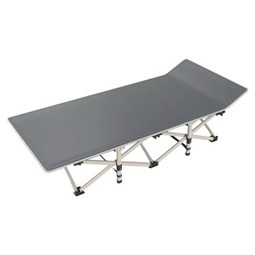 十腳床方管折疊床  灰色/黑色  碳鋼+牛津布+PP塑料  承重約200kg  190 x 68 x 37cm  1個