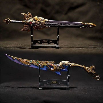 三國殺武器模型道具 倚天劍七星寶刀 金屬玩具三國兵器送禮送男生