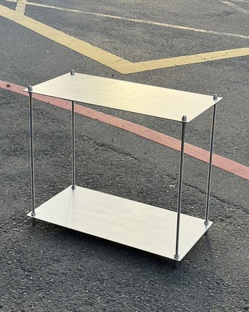 工業風_組裝式不銹鋼層架/不銹鋼亂紋/**歡迎客製**