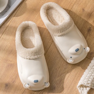 棉拖鞋情侶家居一對高級秋冬季室內防水防滑毛毛絨保暖厚底男