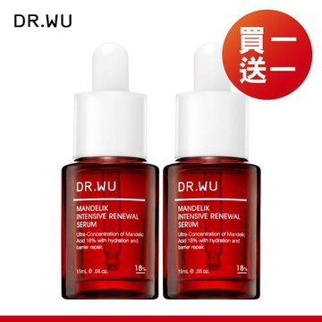 DR.WU 杏仁酸亮白煥膚精華18%30ML(2入組)-共2入