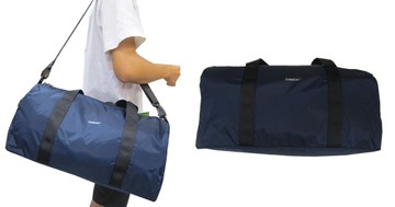 ~雪黛屋~KAWASAKI旅行袋圓筒中容量固定行李拉桿輕量防水尼龍布運動休閒旅行品手提肩HKA228