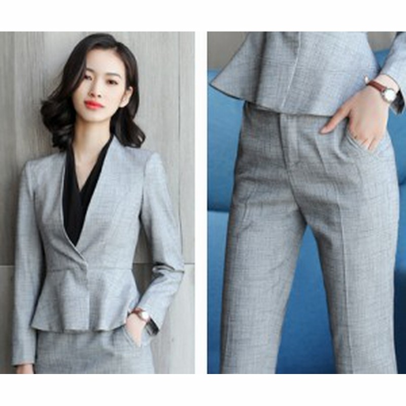 入学式 卒園式 七五三 ママスーツ セット 大きいサイズ パンツスーツ レディース フォーマル 卒業式 入園式 ノーカラージャケット Vネッ 通販 Lineポイント最大4 0 Get Lineショッピング