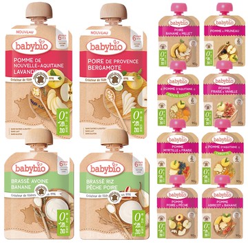 法國 貝優 生機果泥 優鮮果 纖果泥 BABYBIO 水果泥 寶寶果昔 小皮 歐佳副食品 Organix Feddie
