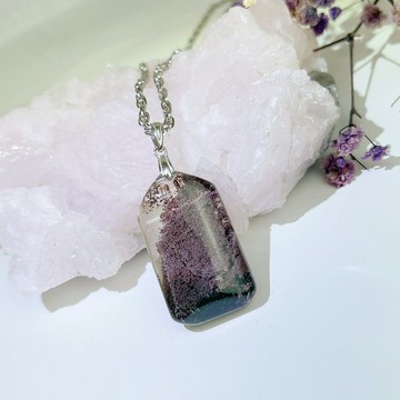 收藏級-清料紅幽靈水晶項鍊