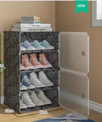 鞋櫃簡易鞋架小窄門口家用室內好看新款2024小型防塵收納宿舍臥室鞋柜 雙11全館免運