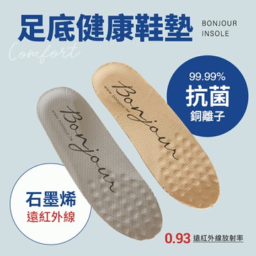(現貨)BONJOUR☆石墨烯銅離子足底健康鞋墊【BJ-17】2款