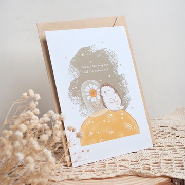 小刺蝟心意卡萬用卡C款- 給最特別的你 you are unique