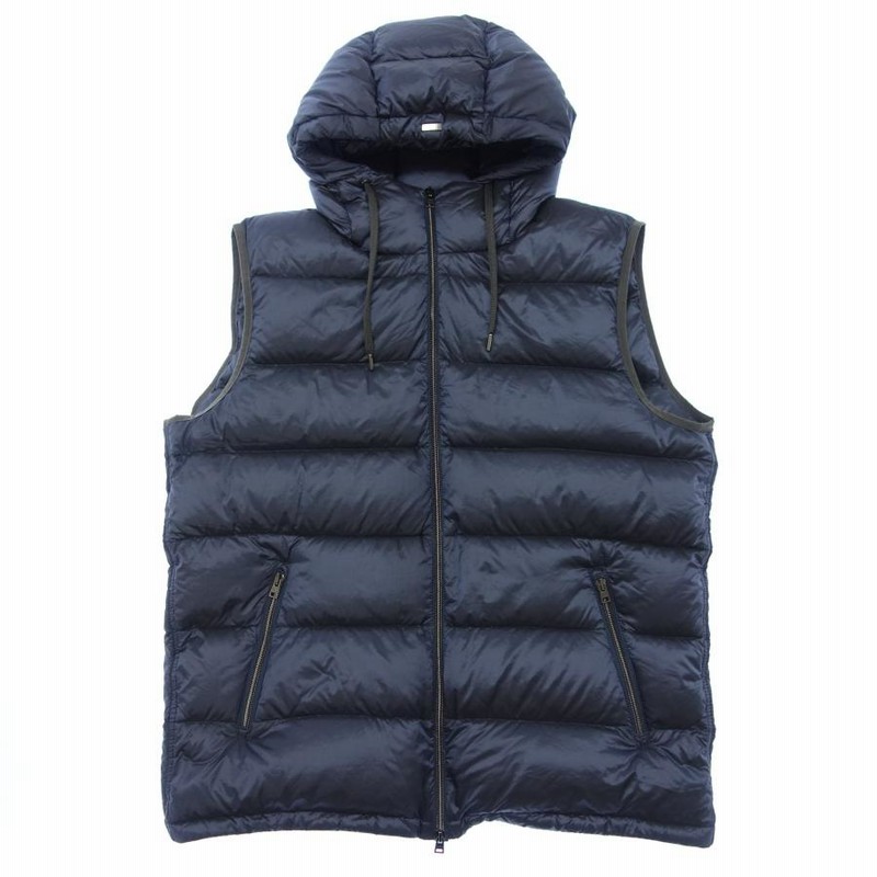 【極美品】Herno ヘルノダウンベスト ネイビー 極美品 Herno ネイビー ダウンベスト