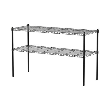 dayneeds 輕型 120X45X75cm二層烤漆波浪收納鐵架