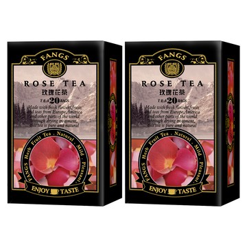 FANGS 方氏 玫瑰花茶 錫蘭紅茶  2g  20包  2盒