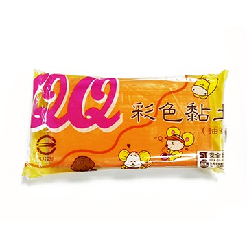 QQ彩色油黏土/油粘土橘色 約400g