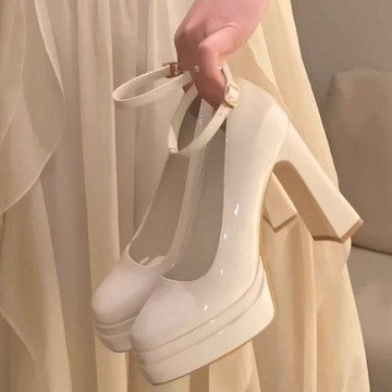 跟鞋仙女高跟單鞋氣質2025年百搭時尚風新款絕美瑪麗珍鞋韓版