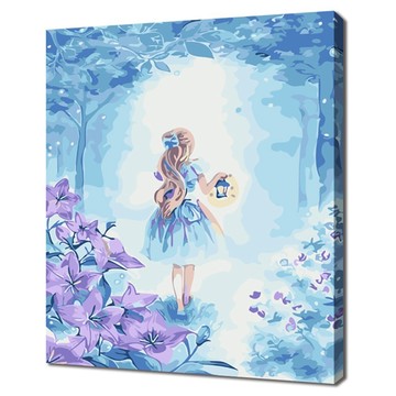 SELF PAINTING 插畫DIY油畫 40 x 30cm  愛麗絲夢遊仙境  1個