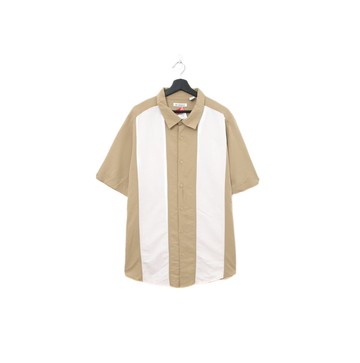Back to Green- 古巴短袖襯衫 卡其 cs-02// vintage shirt