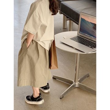 女童休閑褲2026韓國童裝兒童夏季寬松休閑薄款褲子七分褲大童裙褲