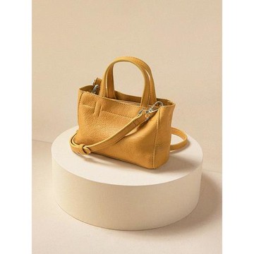 春秋斜挎小包女高級小方包軟皮質感小眾手提單肩大容量戶外小背包