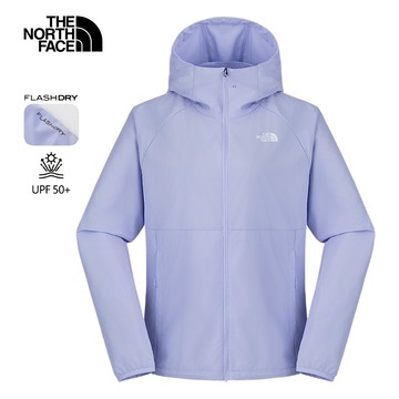 The North Face北面女款紫色UPF防曬防風外套｜8EXD0VI