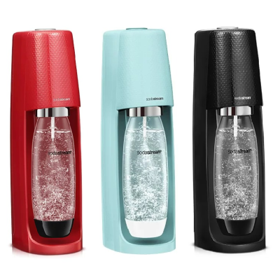 【Sodastream 】Spirit 自動扣瓶氣泡水機 (Spirit黑/Spirit紅/FIZZI冰河藍)