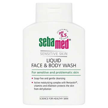 sebamed 施巴 潔膚露 適用於敏感肌膚 不含皂鹼 溫和清潔肌膚  1瓶  200ml