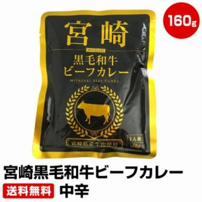 宮崎黒毛和牛ビーフカレー 160g×3袋 中辛　≪ギフト 贈り物に≫ 50代 60代 70代 お試し 保存食 お買得 まとめ買い 干物セット 干物 お取