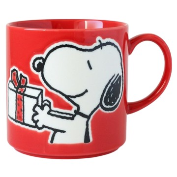 yamaka 山加商店 Snoopy 日本製馬克杯 紅色 附木箱  1個