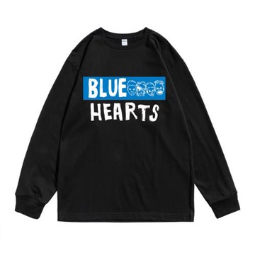 藍色的心樂隊THE BLUE HEARTS龐克搖滾樂團潮牌寬松長袖T恤男女款