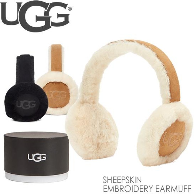 アグ 耳あて UGG イヤーマフラー SHEEPSKIN EMBROIDERY EARMUFF 20955