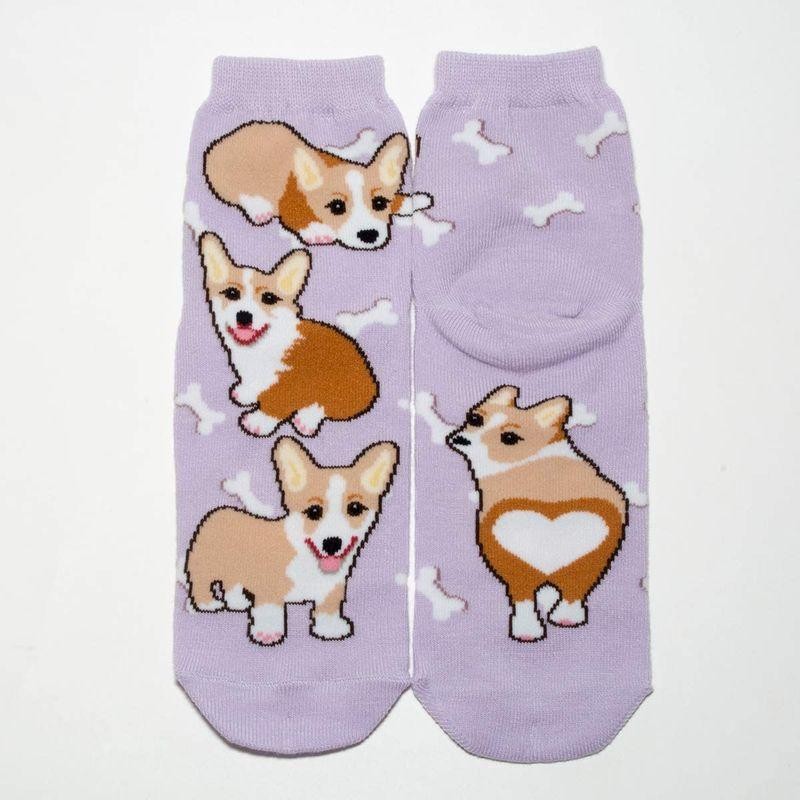 ペットラバーズ コーギー レディース ソックス 靴下 犬柄 Corgi Socks