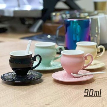 歐式陶瓷咖啡杯土耳其咖啡杯碟套裝濃縮咖啡杯阿拉伯風情茶杯90ml