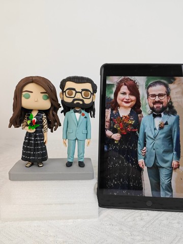 客製化3D人像公仔 訂製手工Funko Pop情侶父母夫妻結婚週年禮物