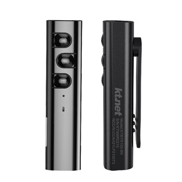 KTNET BTR100 藍牙5.1領夾式插卡接收器-黑