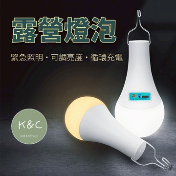 【台灣現貨✨天天出貨】露營燈泡 USB充電款 LED燈泡 應急燈 擺攤燈 工作燈 夜市燈 掛燈  照明燈 野營燈 帳篷燈