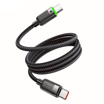 Mcdodo 麥多多 Type C-Type C 磁吸收納編織充電線  1.2m  黑色  1個