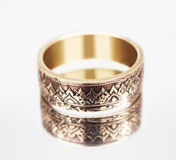 泰國硬幣戒指 1 satang 1941 年男士硬幣戒指 女士硬幣戒指