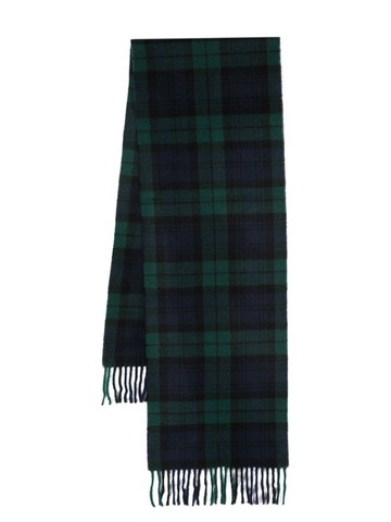 Polo Ralph Lauren - tartan-pattern scarf - men - Cashmere/Recycled Cashmere - One Size - Black