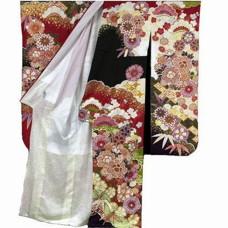 新品【御仕立上】正絹 地紋入り友禅振袖