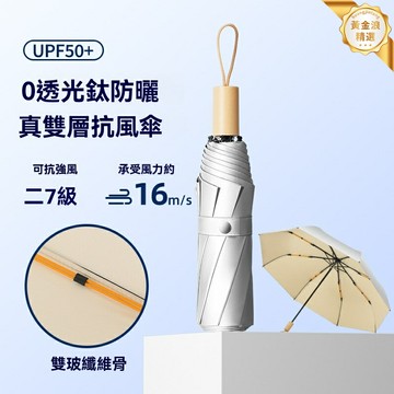【鈦銀防潑水】防曬傘 遮陽傘 晴雨傘 摺疊傘 防紫外線 便攜輕巧 雙層傘骨 可定製LOGO 商務禮品戶外出行
