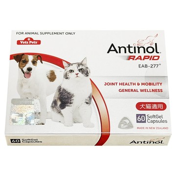 ANTINOL Rapid 酷版 犬用  1盒  Joints  60顆