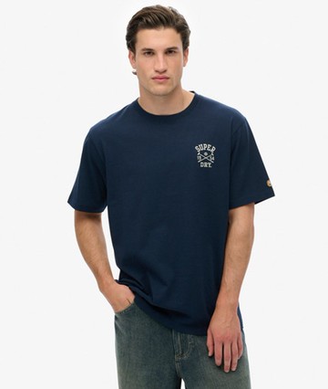 Superdry Men's Athletic Club T-shirt Navy Size: M