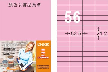 【龍德】LD-892 雷射、噴墨、影印三用電腦標籤 21.2x52.5mm 20大張/包 (5色)【APP滿額下單10%點數(單一帳號最高1000點)】4/30止