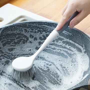 長柄洗鍋刷家用小刷子刷鍋神器廚房不粘鍋去污清潔鍋刷