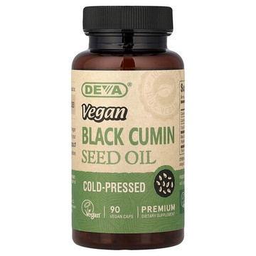 Deva, 全素黑種草籽油，500 毫克，90 粒全素膠囊