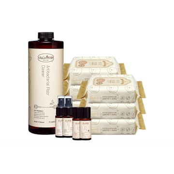 【Baan Pets】貝恩寵物 超清潔寵物套組(除臭濕巾+淨味噴霧+洗寵沐浴露+去味地板清潔劑)