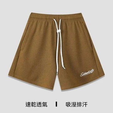 臺灣出貨 戶外美式運動風休閒褲男潮流百搭速乾透氣五分褲抽繩籃球跑步褲運動短褲 五分褲男短褲男 夏季短褲