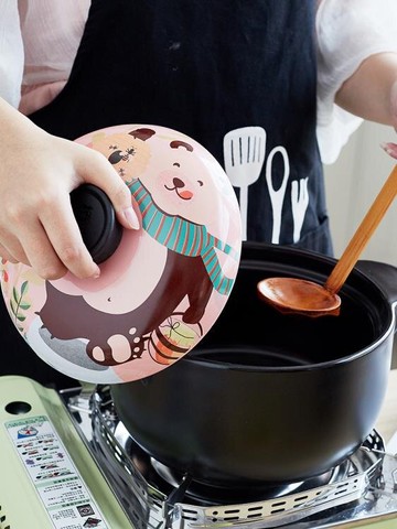 砂鍋 橙葉陶瓷砂鍋 燉鍋家用 養生煮粥小土沙鍋湯煲瓦罐明火電磁爐適用【摩可美家】